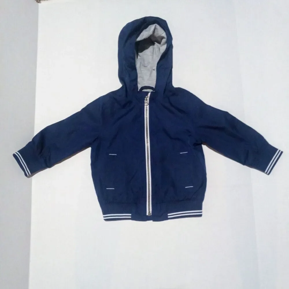 Baby Gap Factory Varsity Hooded Windbreaker Jacket-Size 2 Years/2T-Lined-Pockets